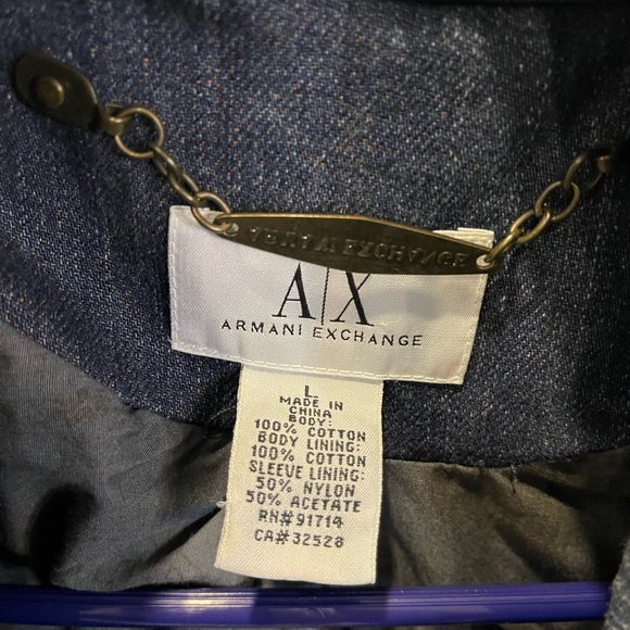 Armani Exchange denim blazer/jacket. - Picture 2 of 2